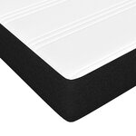 vidaXL Matelas de lit à ressorts ensachés Noir 90x190x20 cm Tissu