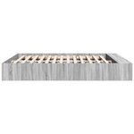 vidaXL Cadre de lit sans matelas sonoma gris 200x200 cm