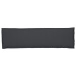 Coussin d'extérieur vidaXL Noir Polyester Unique Coussin de chaise