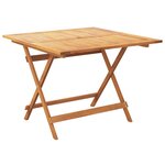 vidaXL Ensemble à manger de jardin 5 Pièces bleu blanc tissu bois massif
