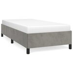 vidaXL Cadre de lit Gris clair 80x200 cm Velours