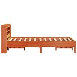 vidaXL Cadre de lit sans matelas cire marron 90x200 cm bois pin massif