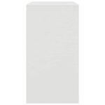 vidaXL Buffet blanc 67x39x73 cm acier