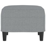 vidaXL Repose-pied Gris clair 60x50x41 cm Tissu