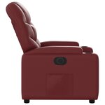 vidaXL Fauteuil inclinable électrique Rouge bordeaux Similicuir