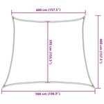 vidaXL Voile d'ombrage 160 g/m² Taupe 4/5x4 m PEHD