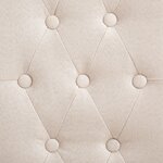 vidaXL Chaises à manger lot de 4 crème tissu