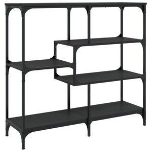 vidaXL Table console noir 103x32x95 cm bois d'ingénierie