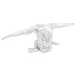 vidaXL Sculpture Argent 63x20x22 cm Aluminium Penseur