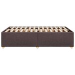 vidaXL Cadre de lit sans matelas marron foncé 120x190 cm tissu