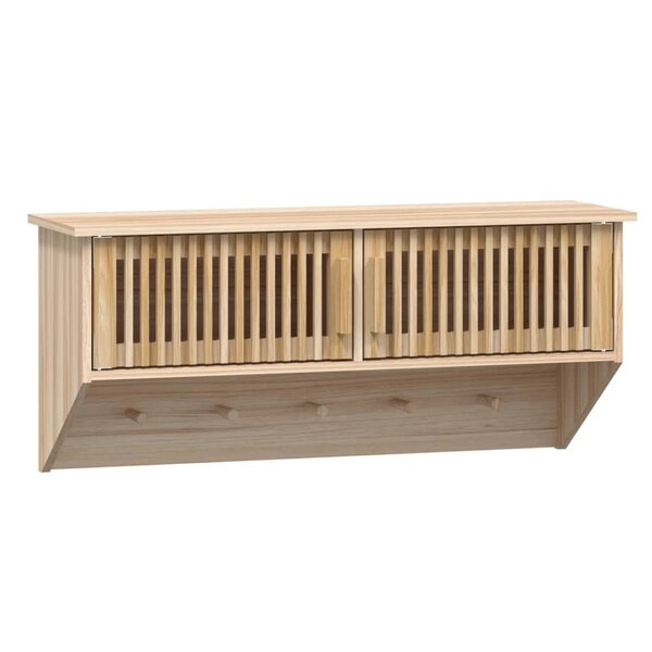 vidaXL Armoire murale et crochets 80x24x35 5 cm bois d'ingénierie