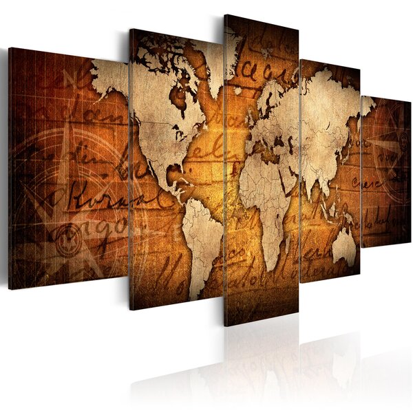 Tableau - amber map l x h en cm 100x50