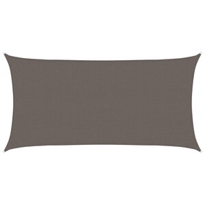 vidaXL Voile d'ombrage PEHD 2x3 5 m Anthracite