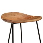 vidaXL Tabourets de bar lot de 2 bois d'acacia massif