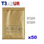 T3AZUR-  Enveloppes bulles  Nº16 - 220x330 mm - Lot de 50