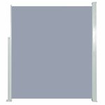 vidaXL Auvent latéral rétractable 160 x 500 cm Gris