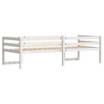 vidaXL Cadre de lit d'enfant blanc 75x190 cm bois de pin massif