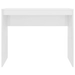 vidaXL Bureau Blanc brillant 90x40x72 cm Bois d'ingénierie
