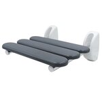 RIDDER Siège de douche rabattable Pro Gris