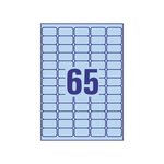 Etiquettes stick&lift 38x21,2 mm bleu1300 sur 20 f a4 avery zweckform