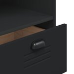 vidaXL Bibliothèque VIKEN noir 80x40x90 cm bois d'ingénierie