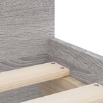 vidaXL Cadre de lit avec tiroirs sans matelas sonoma gris 90x200 cm