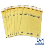 Lot de 400 enveloppes à bulles pro+ marron d/4 format 170x265 mm