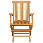 vidaXL Chaises de jardin avec coussins rouge lot de 6 Bois teck massif