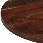 vidaXL Dessus de table Ø 80x2 5 cm rond bois massif de récupération