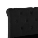 vidaXL Cadre de lit sans matelas noir velours 90x200 cm