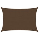vidaXL Voile d'ombrage 160 g/m² Marron 4x6 m PEHD
