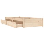vidaXL Cadre de lit sans matelas avec tiroirs
