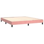 vidaXL Cadre de lit sans matelas rose 160x200 cm velours
