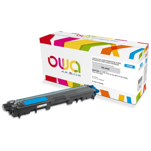 Toner remanufacturé compatible Brother TN245 Cyan