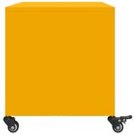 vidaXL Meuble TV jaune moutarde 68x39x43 5 cm acier laminé à froid