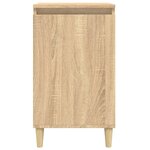 vidaXL Tables de chevet 2Pièces chêne sonoma 40x35x70cm bois d'ingénierie