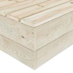 vidaXL Salon de jardin palette 7 Pièces avec coussins bois d'épicéa