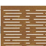 vidaXL Portail de jardin 105x205 cm acier corten conception de carré