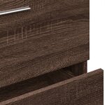 vidaXL Meuble d'évier chêne marron 59x37x59 cm bois d'ingénierie