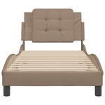 vidaXL Cadre de lit sans matelas cappuccino 90x190 cm similicuir