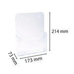 Distributeur De Prospectus 1 Compartiment A5 - Cristal - X 10 - Exacompta