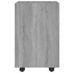 vidaXL Armoire appoint à roues Sonoma gris 33x38x60 cm