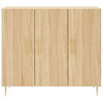 vidaXL Buffet chêne sonoma 90x34x80 cm bois d'ingénierie
