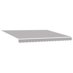 vidaXL Tissu de remplacement pour store pour cadre de 4x3 5 m Gris clair