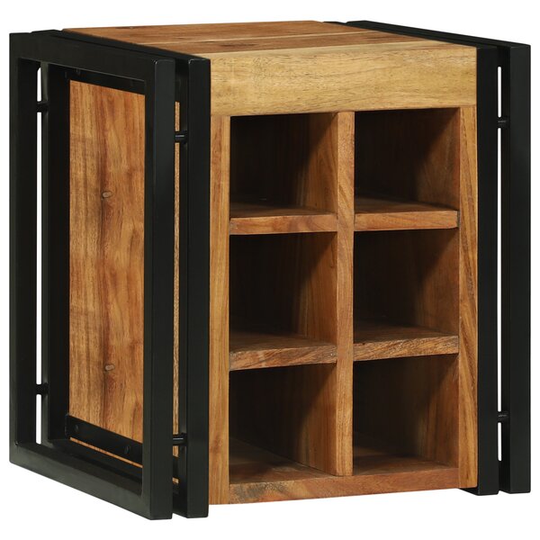 vidaXL Rangement à vin 34.5x35x39 cm Bois massif d'acacia