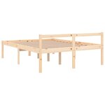 vidaXL Lit pour personne âgée 140x200 cm bois massif de pin