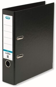 Classeur à levier SMART + Dos de 80 mm en PP A4 Noir ELBA