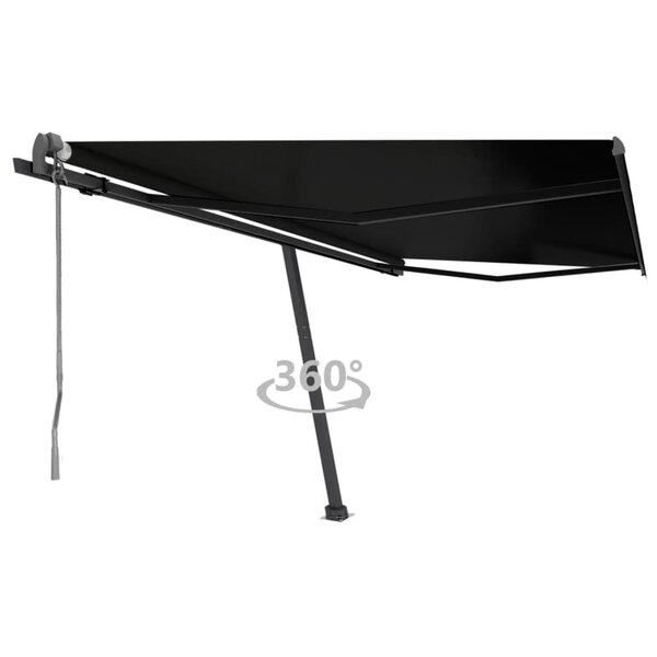 vidaXL Auvent automatique sur pied 400x350 cm Anthracite