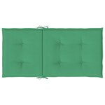 vidaXL Coussins de chaise de jardin à dossier bas lot de 6 vert