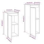 vidaXL Meubles TV 2 Pièces Marron miel Bois massif de pin